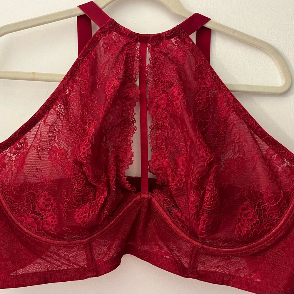 City Chic Fox & Royal XXL 24 Red Saskia Bralette